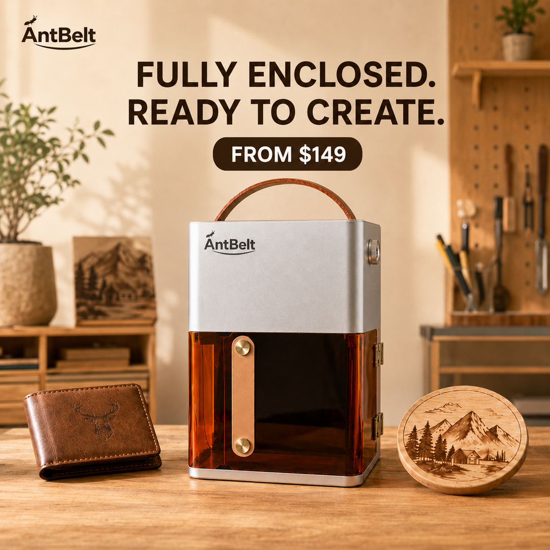 Compact Fully-Enclosed Galvo Laser Engraver