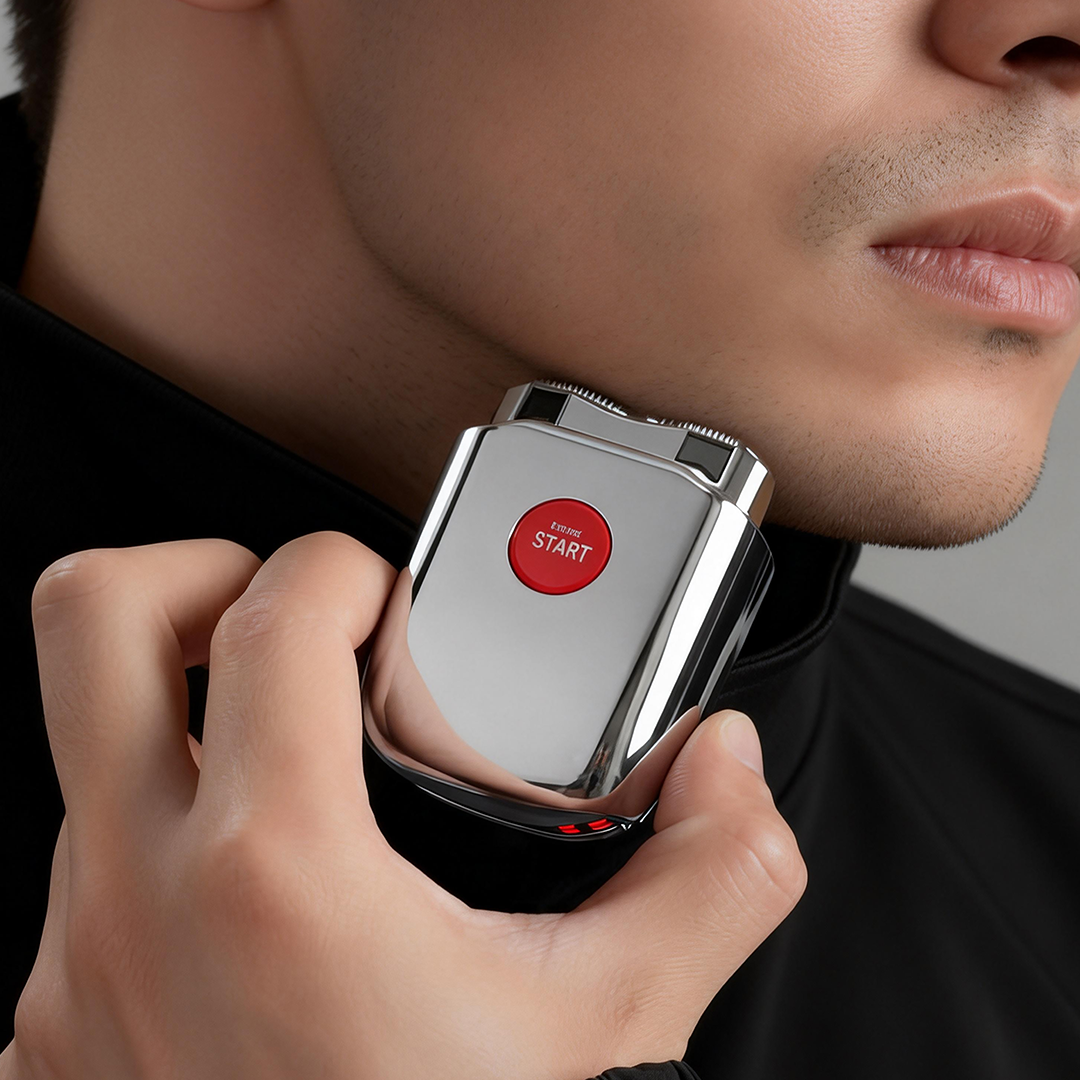 2-in-1 Magnetic Shaver + Nose Trimmer