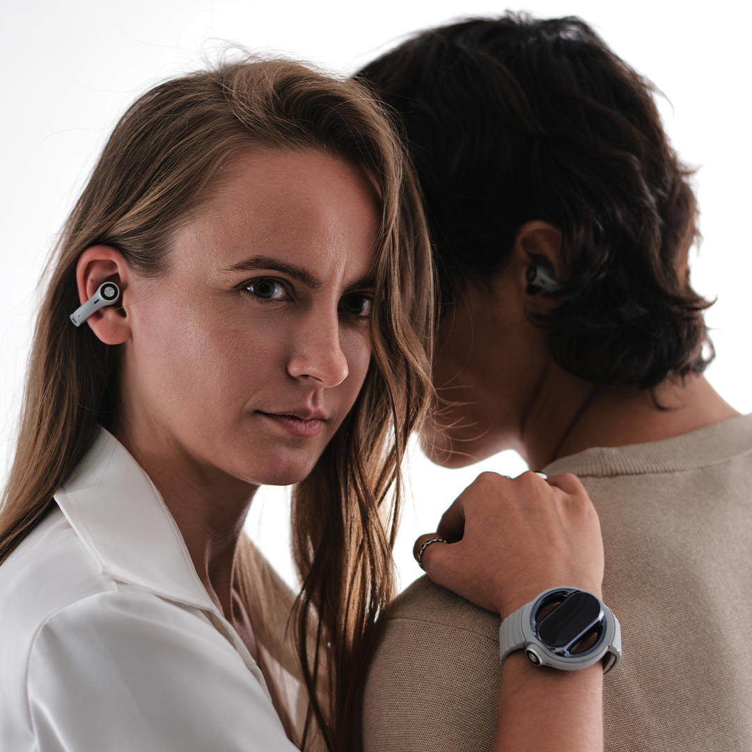 2-in-1 Watch With Open-Ear Earbuds