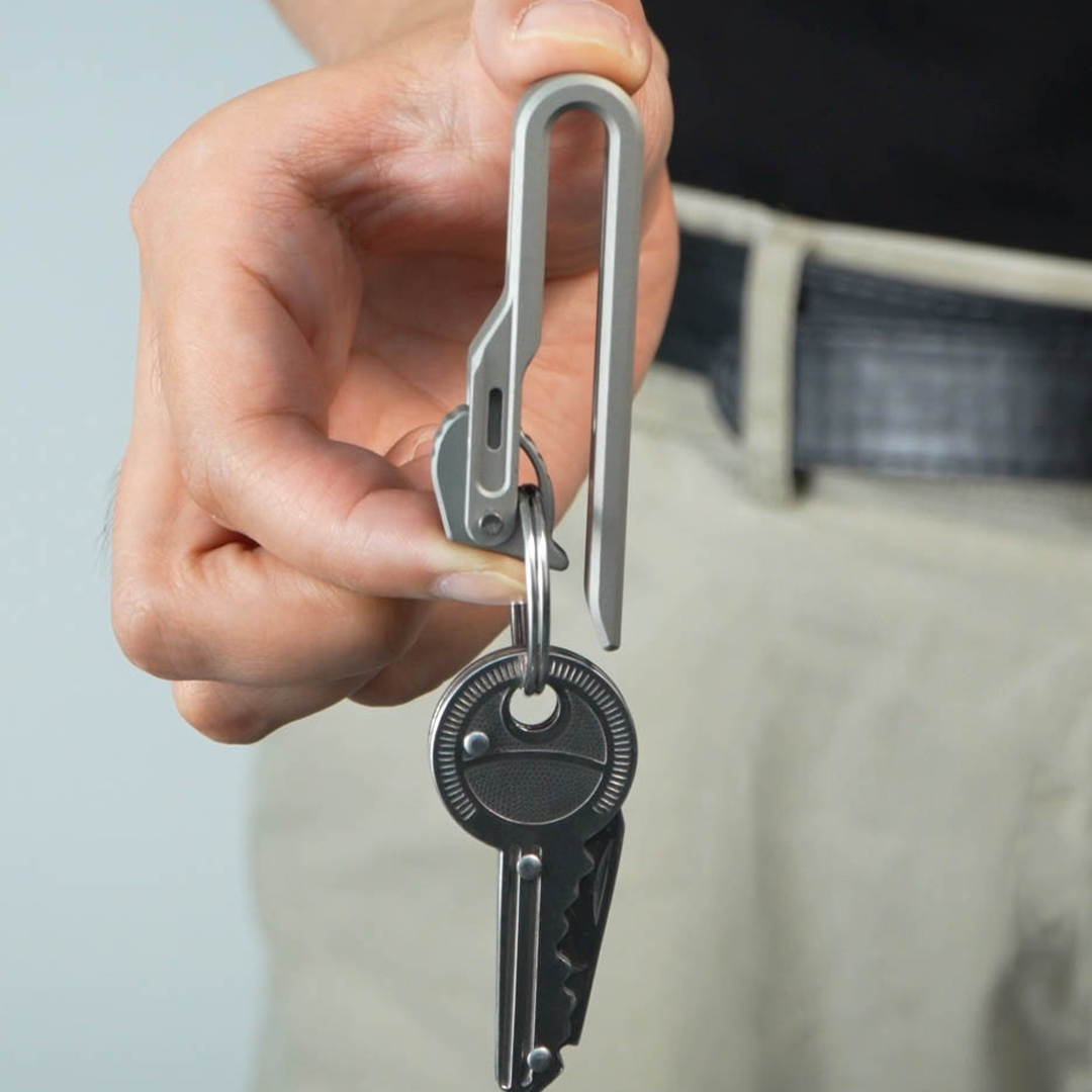 Titanium Clip With Gravity Cam Lock