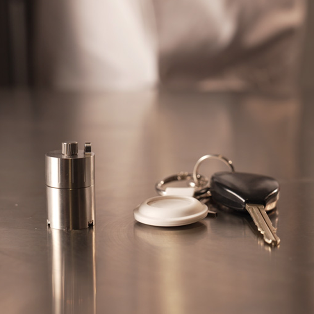 Micro Salt, Pepper, & Spice Grinder That Fits On Your Keys