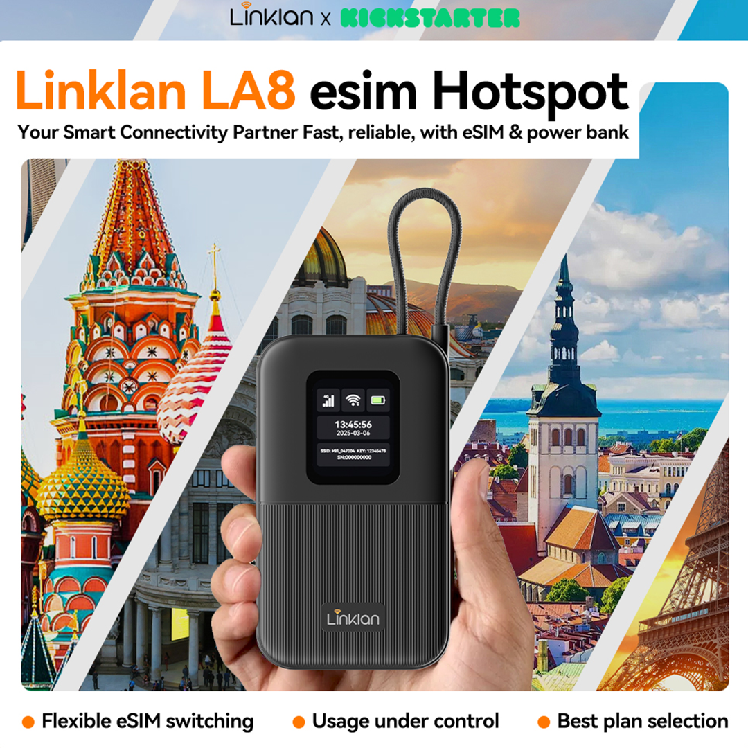Open eSIM Hotspot With 10,000 mAh
