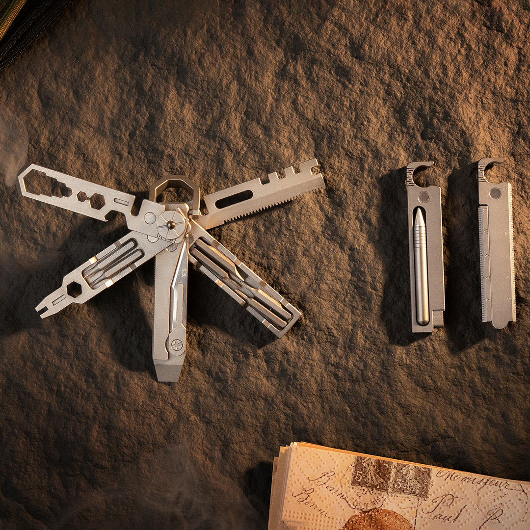 GR5 Titanium Modular Tool, 10+ Functions