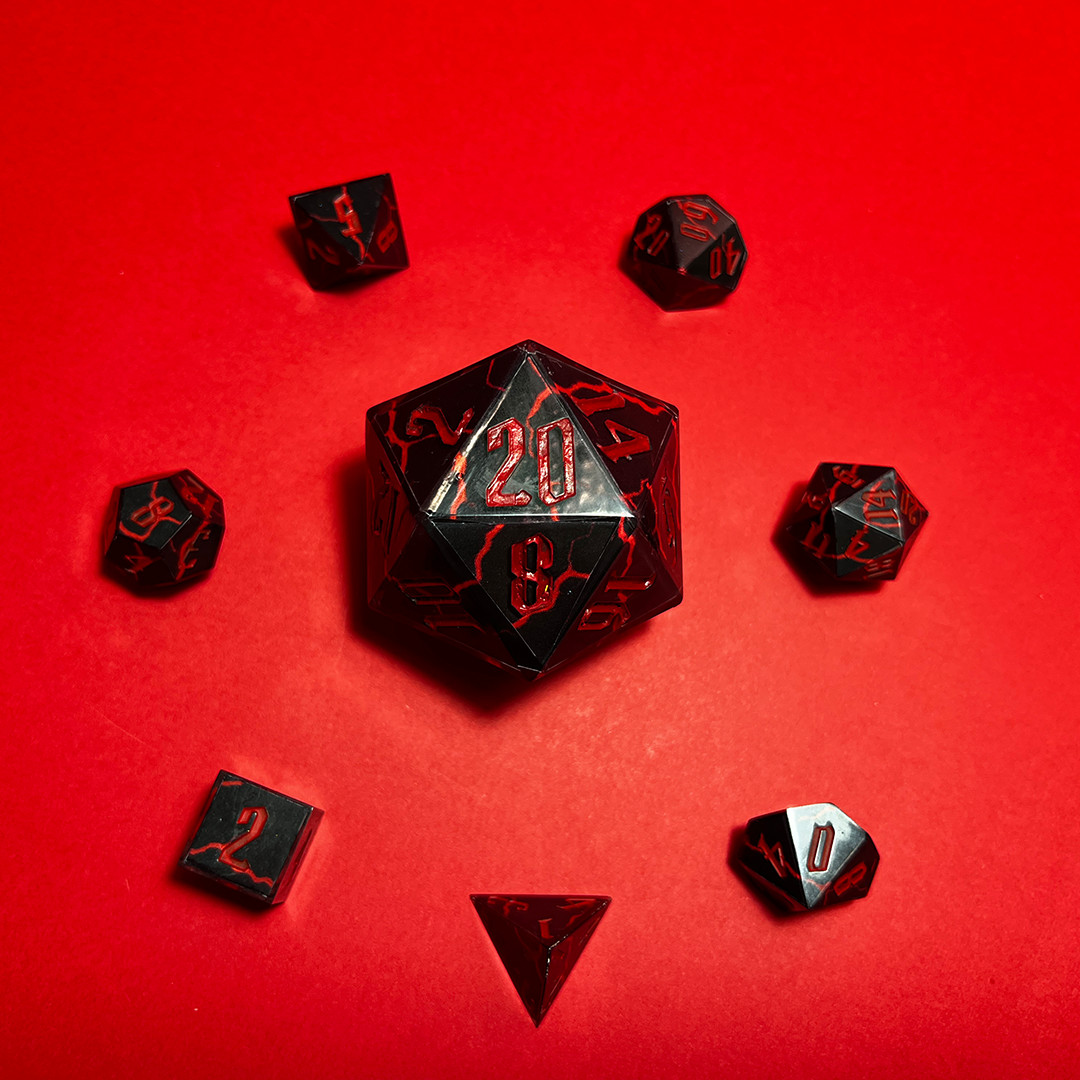Giant 20 cm (7.8 in) D20 Glows in the Dark