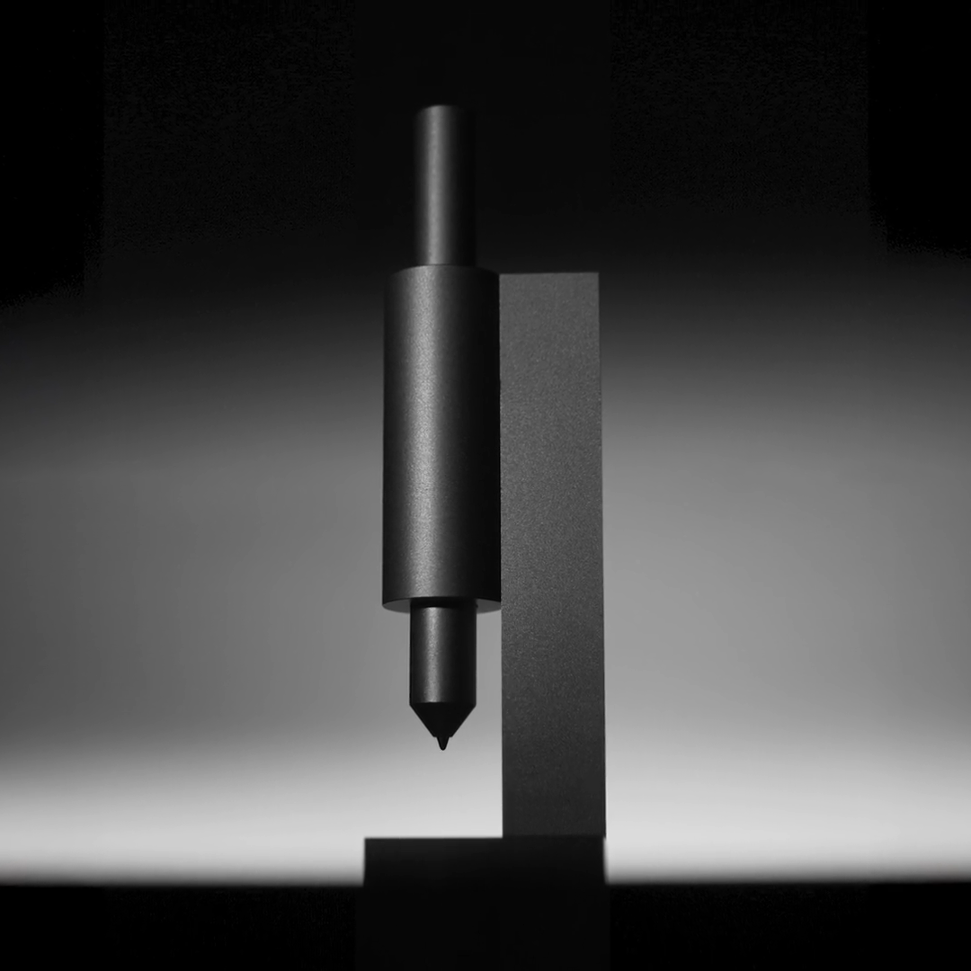 Minimalist Pen With A Starship Landing