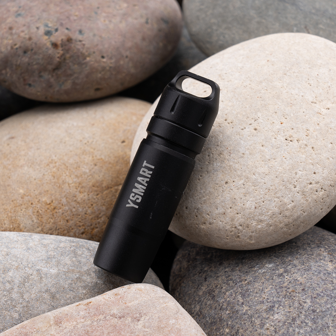 Snap-To-Light Keychain Flashlight