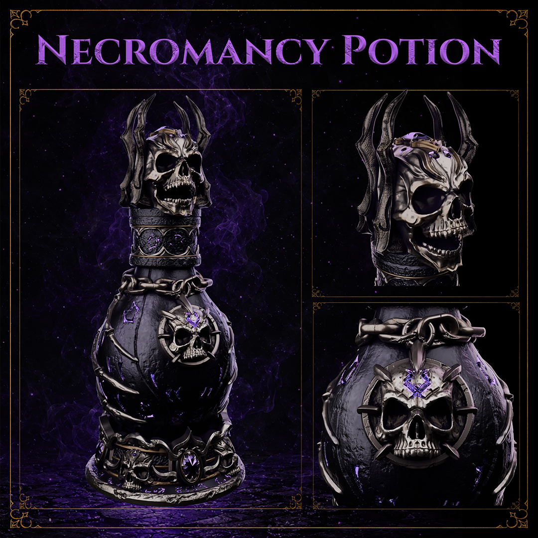 3D-Printable Potion Vials With 5E Cards