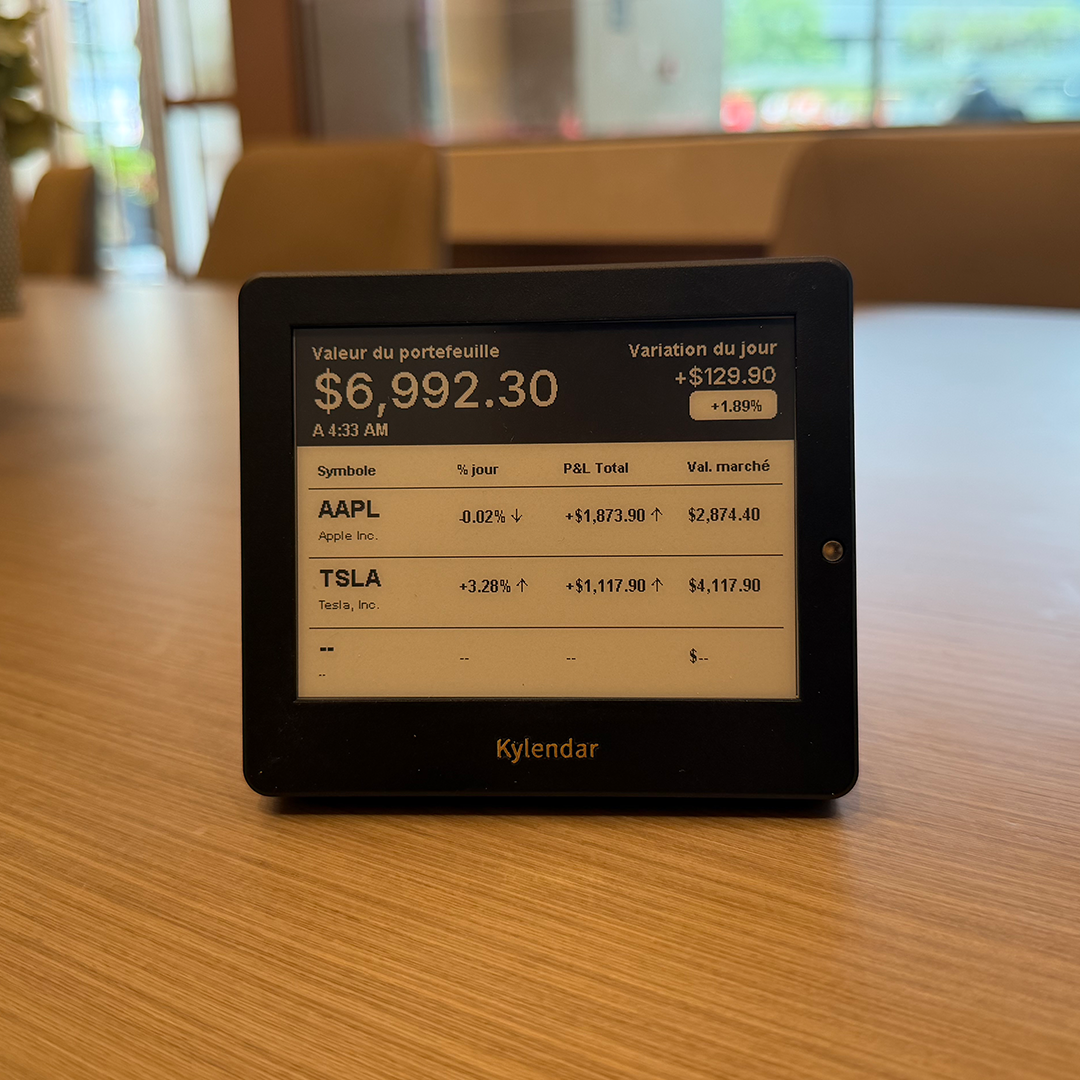 Smart E-Ink Calendar Display