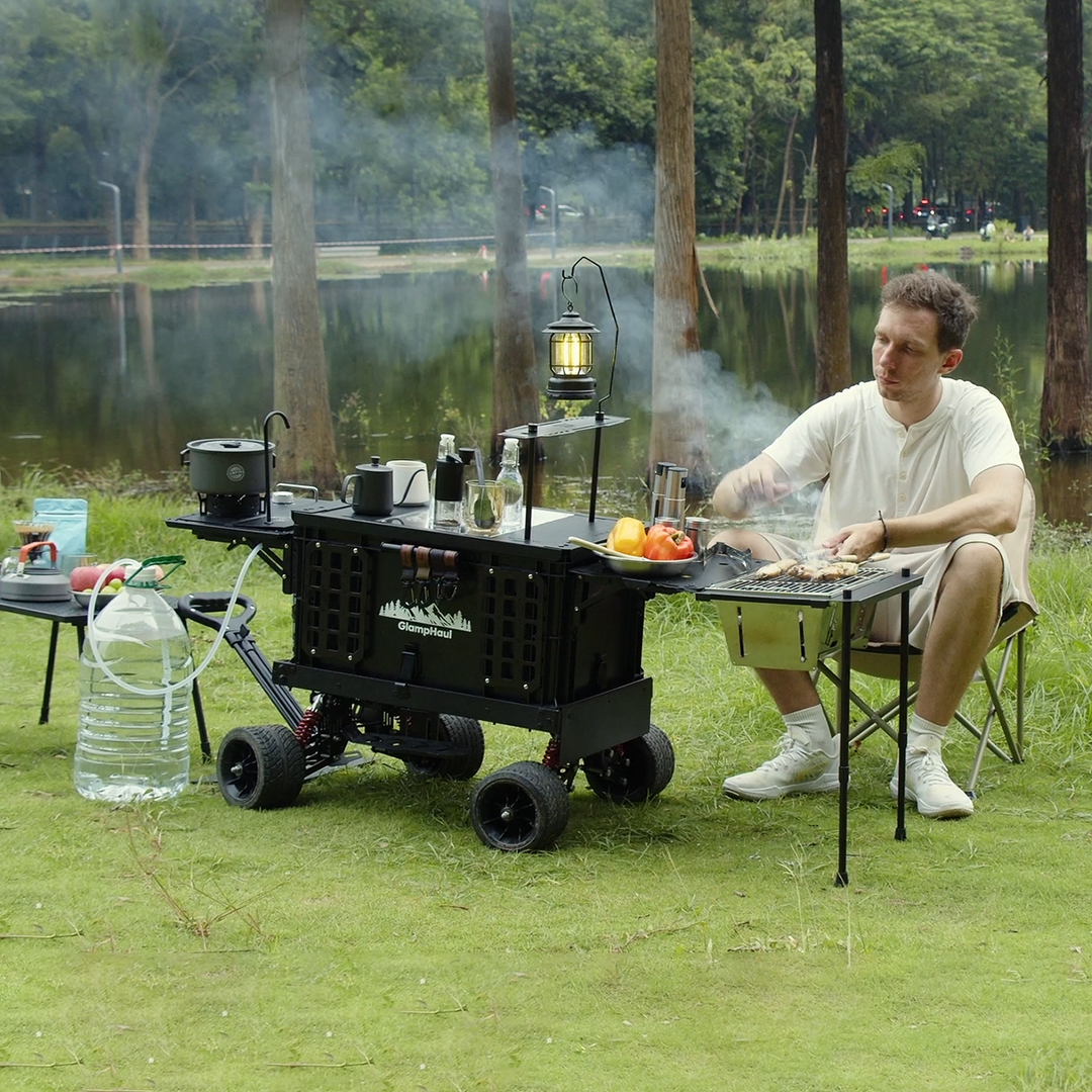 All-Terrain Cart With Folding Picnic Table