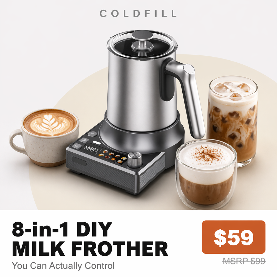 8-in-1 DIY Control Milk Frother