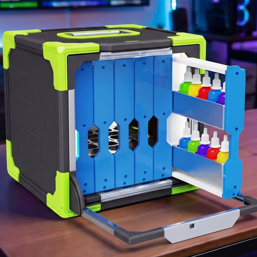 3D-Printable Cube Shelf Storage
