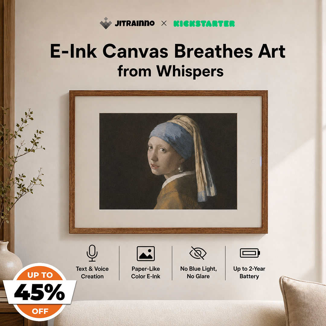 AI E-Ink Canvas For Living Wall Art