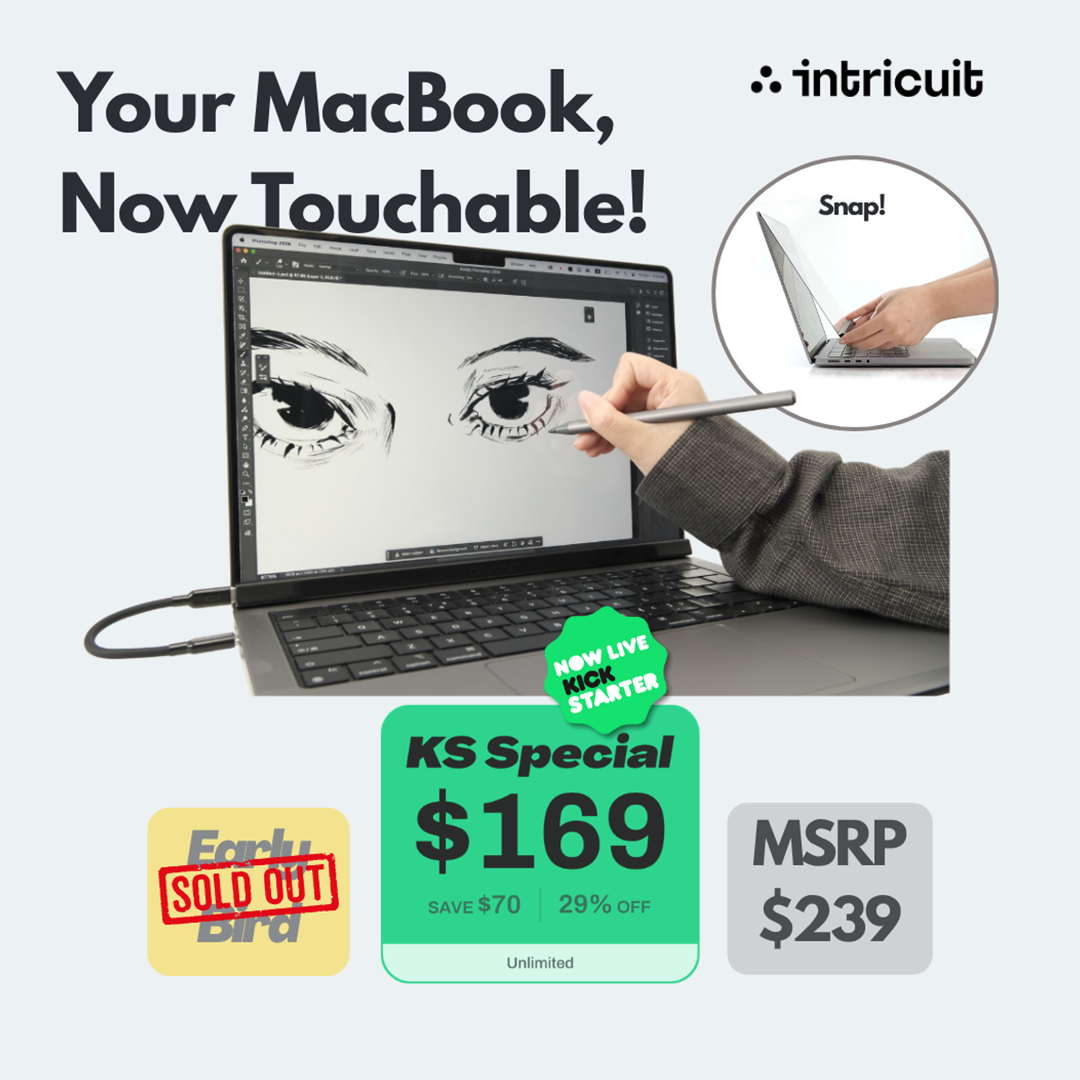 Snap-On MacBook Touchscreen