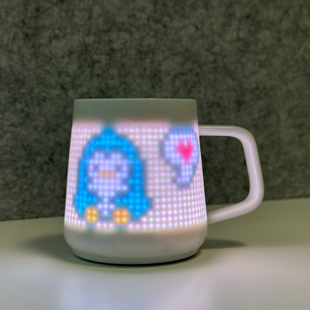Sip In Style: AI Pixel Mug, Smart Reminders, Games, And Temp Tracking