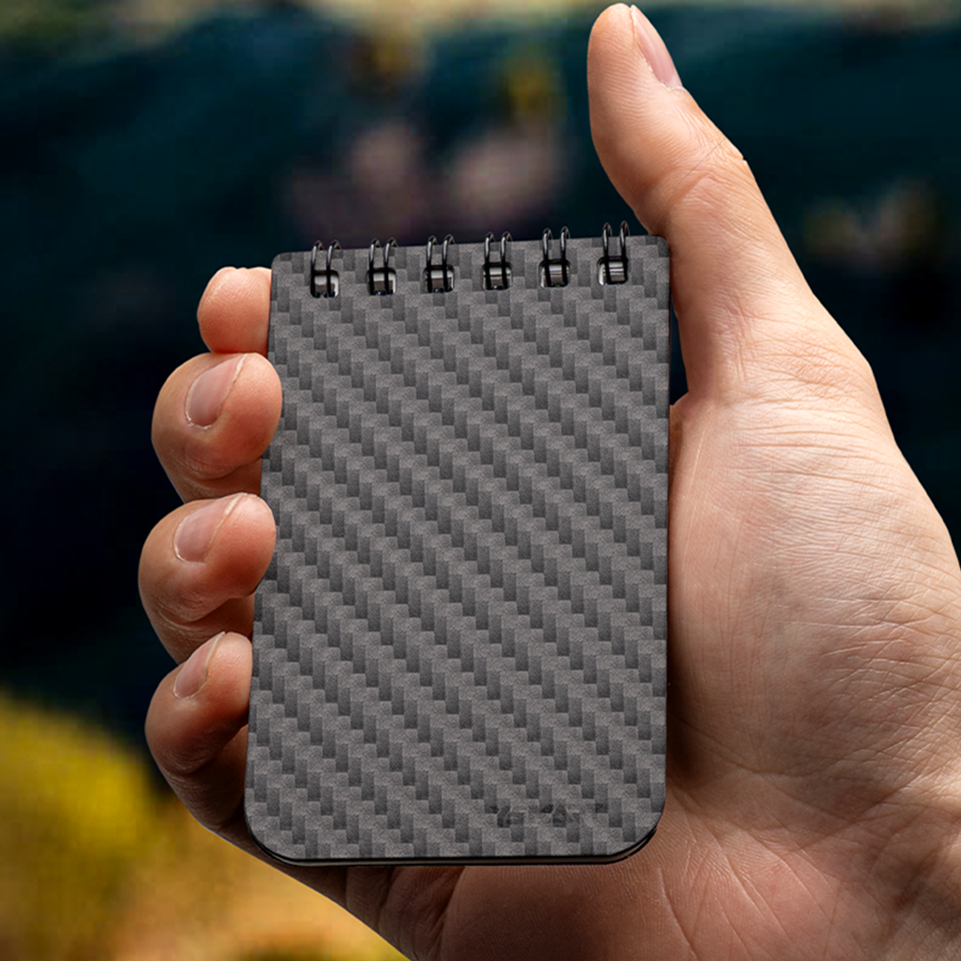 Carbon Fiber, Stone Paper Field Notebook
