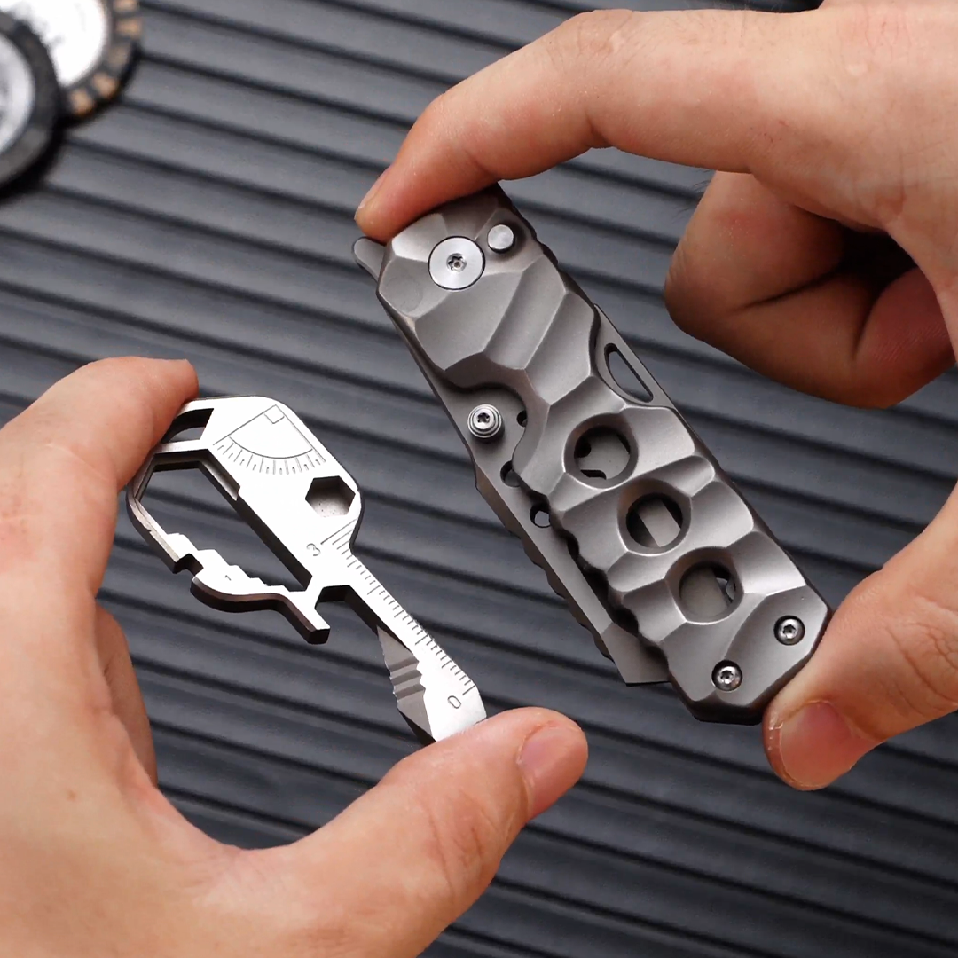Titanium Folding EDC Tool With A Satisfying Ting