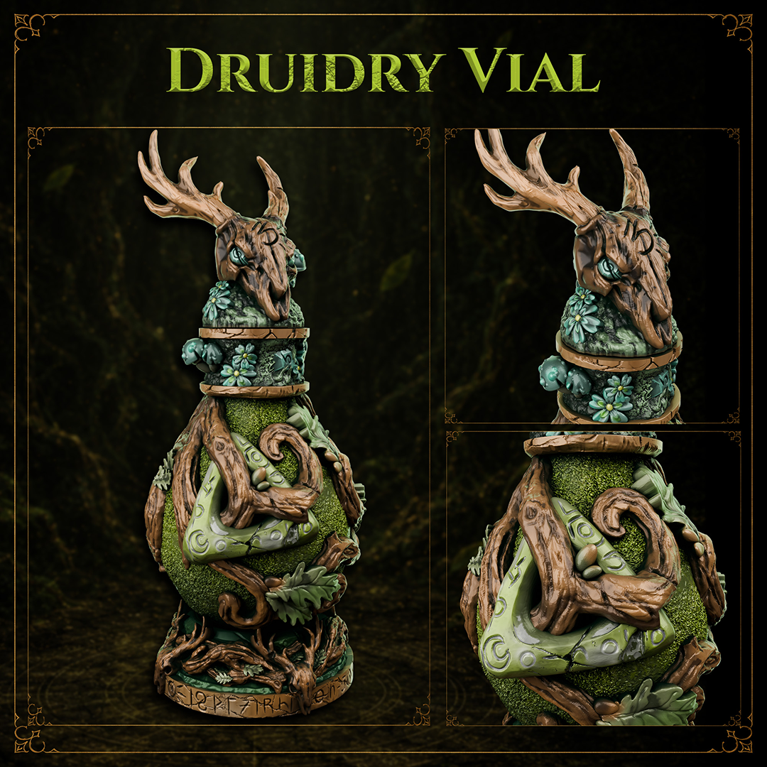 3D-Printable Potion Vials With 5E Cards
