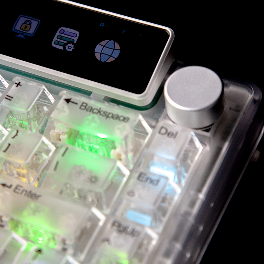 The Mechanical Keyboard With A Panoramic Touch Display