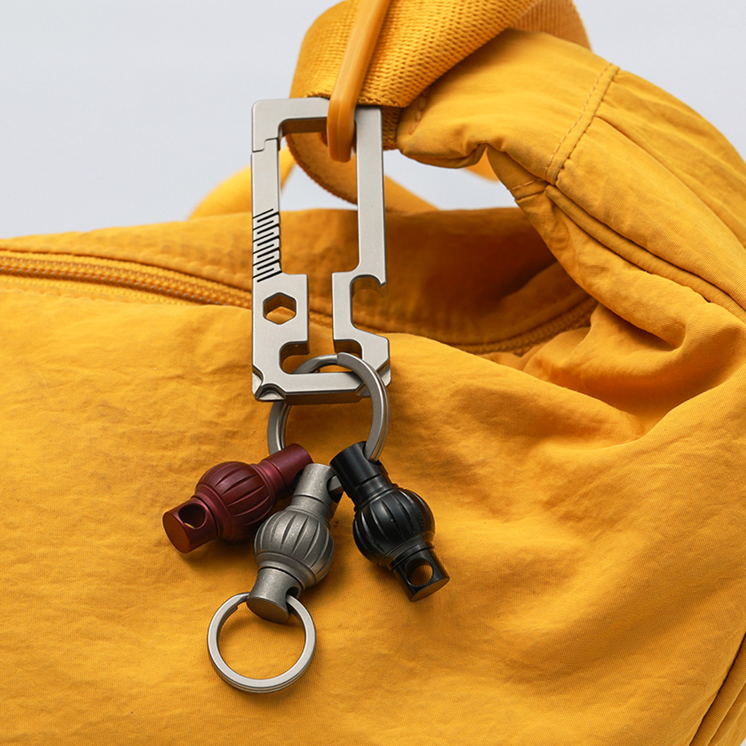 Smart Modular Keychain System With Titanium Components