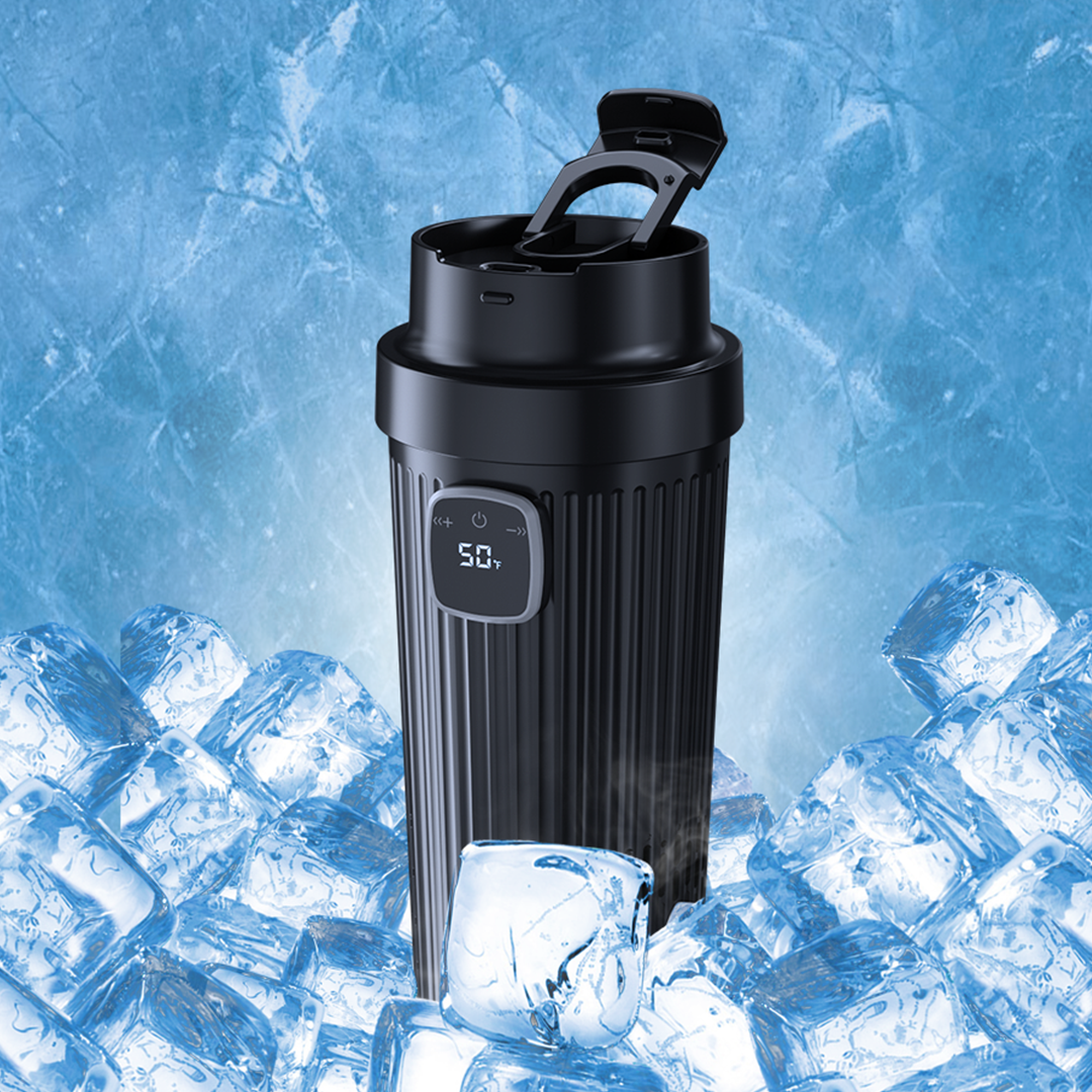 The Smart Travel Mug With Instant Heating & Cooling