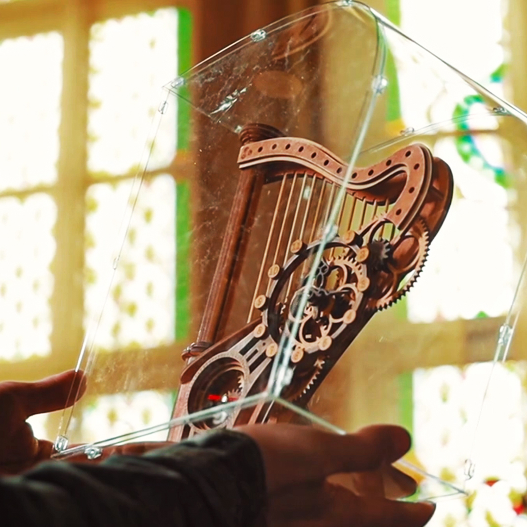 A Beautiful Wooden Clock Puzzle Set