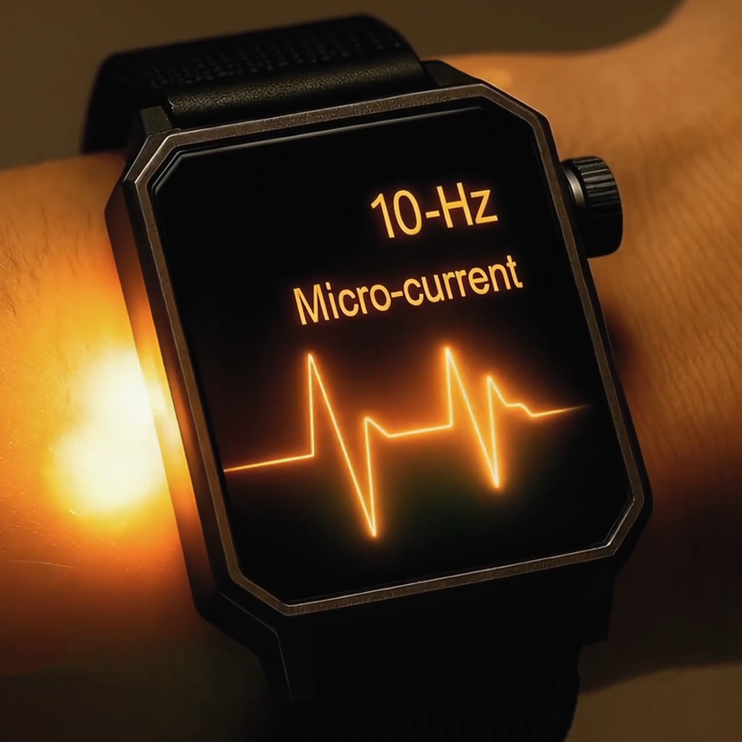 Microcurrent Smartwatch For Energy And Sleep