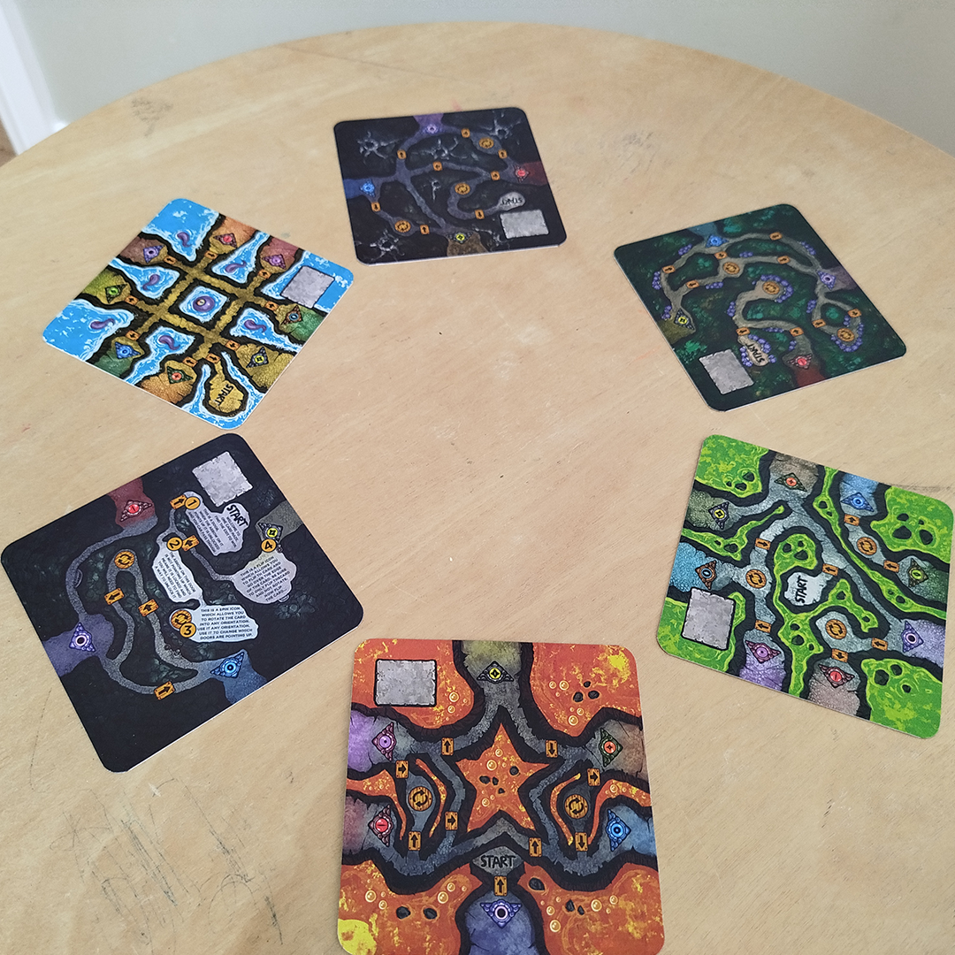 Flip-And-Rotate Maze On A Single Card