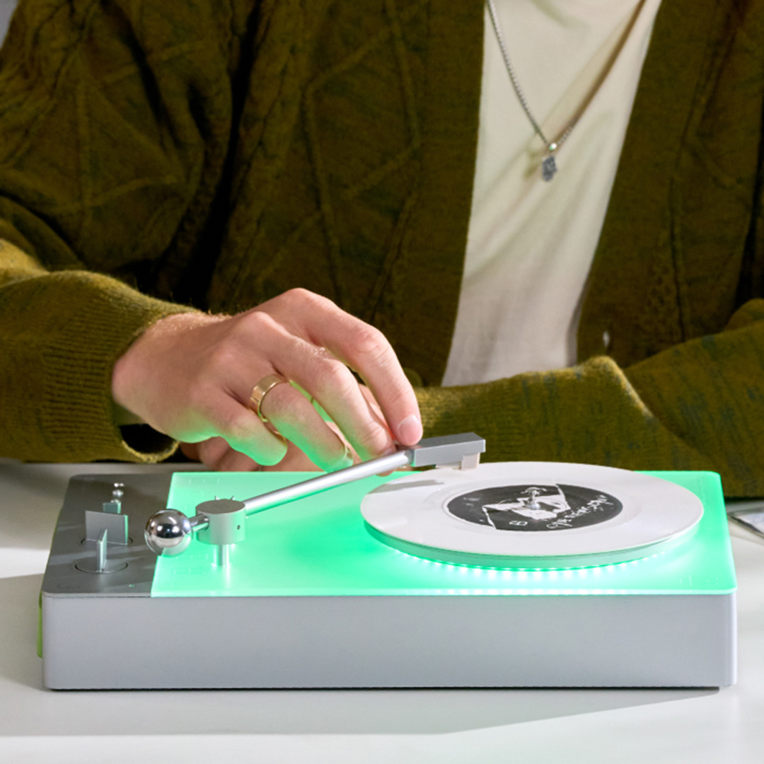 Wall-Mounted Vinyl, CD & Cassette System