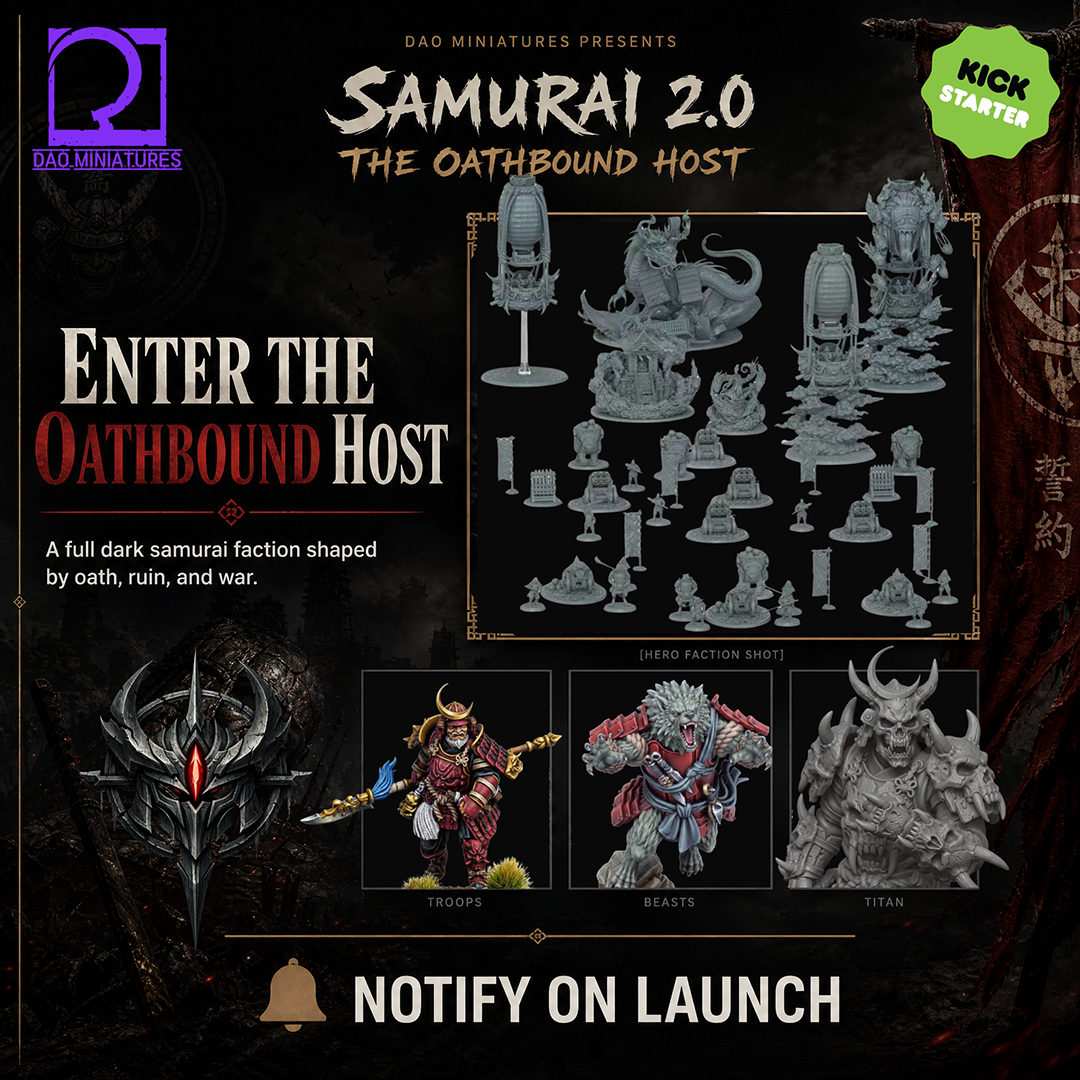 Modular Samurai STL Miniatures