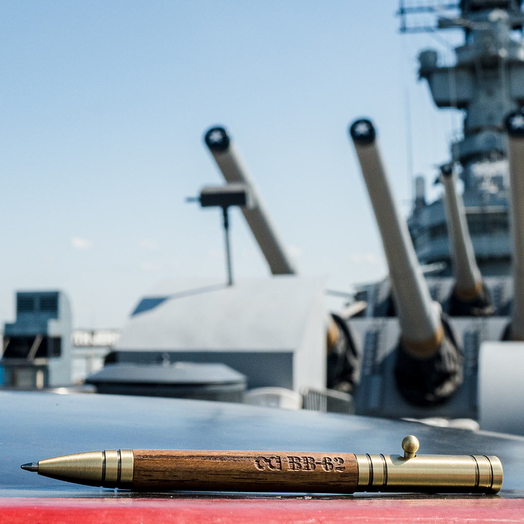 Writing Tools Crafted From The Decks Of BB-62