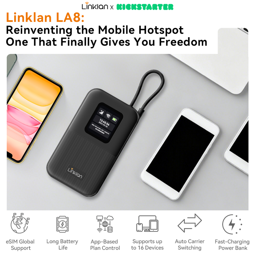 Open eSIM Hotspot With 10,000 mAh