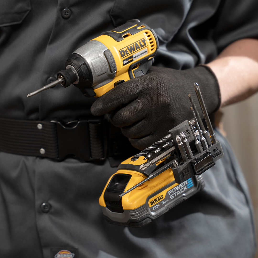 Stackable Bit Holder That Attaches To Your Drill