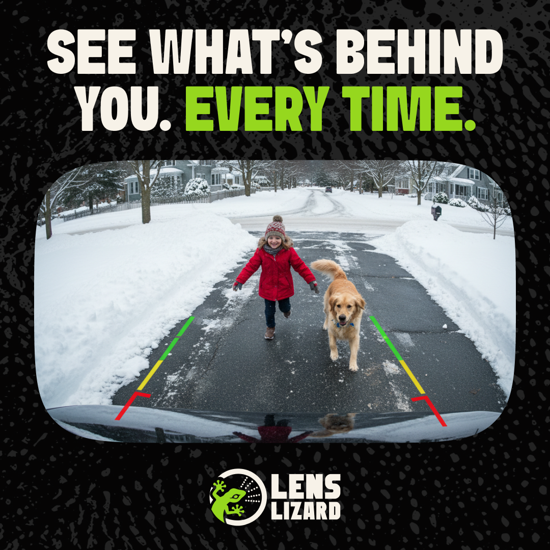 One-Button Backup Camera Cleaner