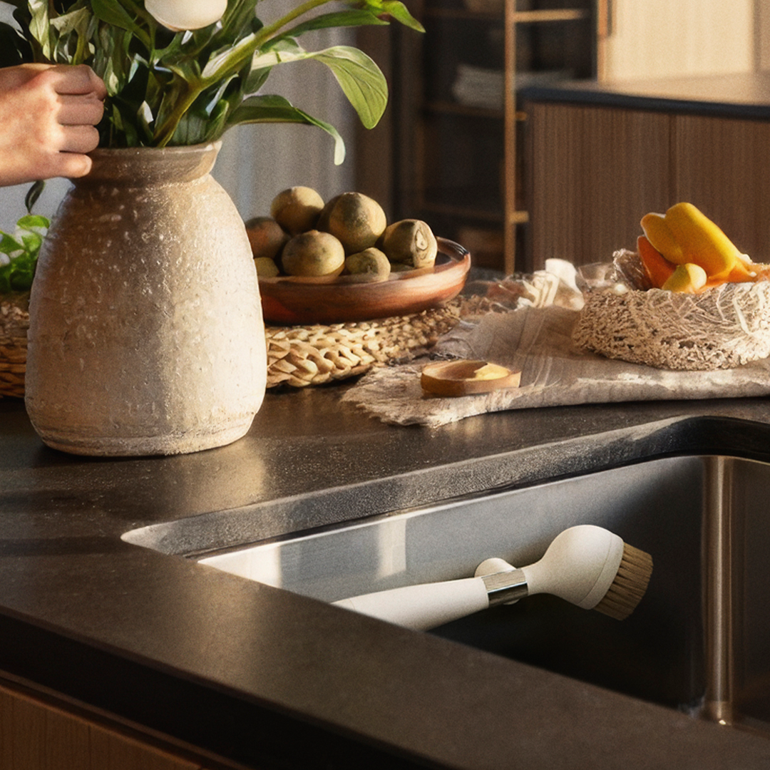 Award-Winning Dish Brush, Stored Right