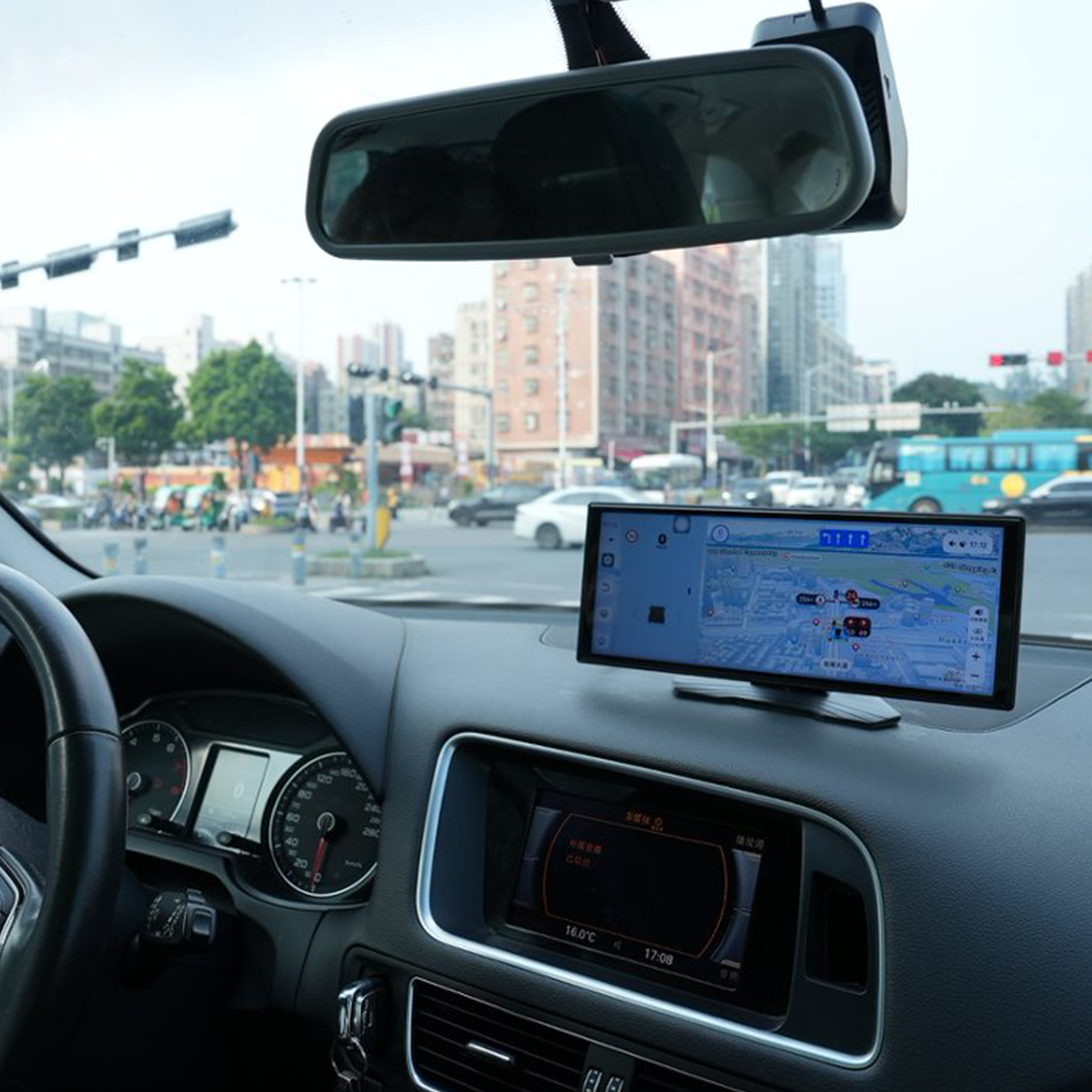 3 in 1 AI Dash Cam With Wireless CarPlay