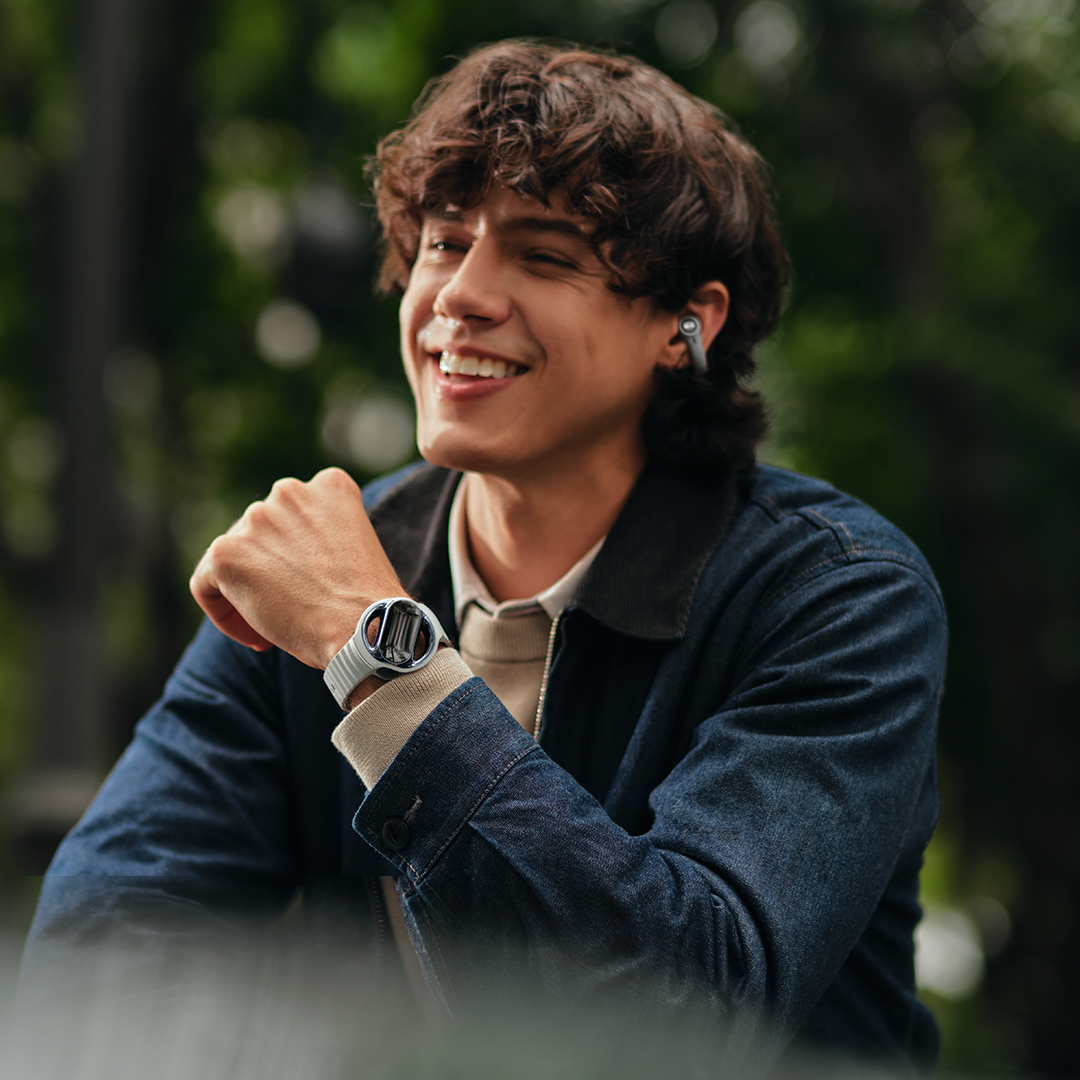 2-in-1 Watch With Open-Ear Earbuds