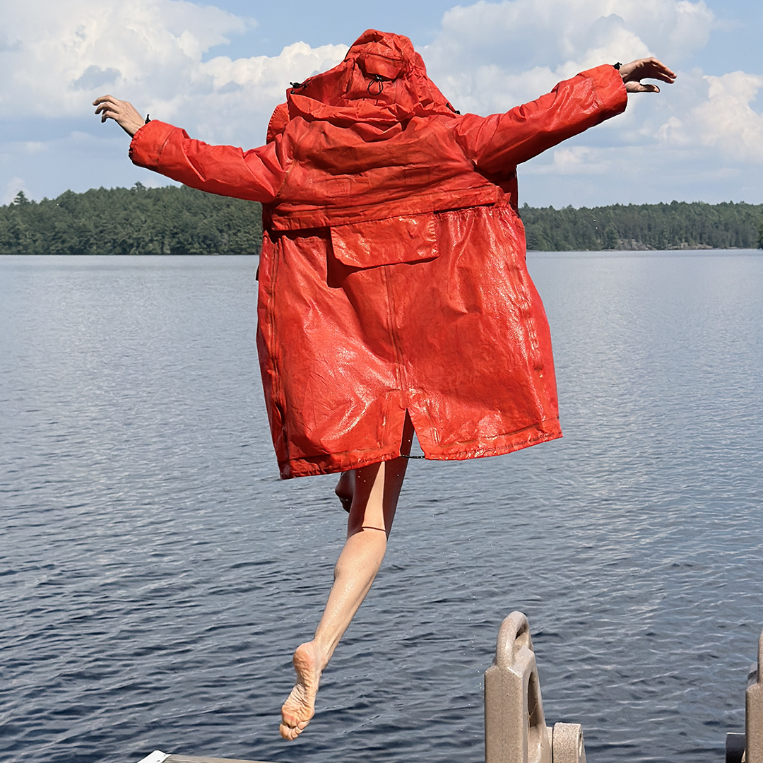 Plastic-free Organic Cotton Raincoat