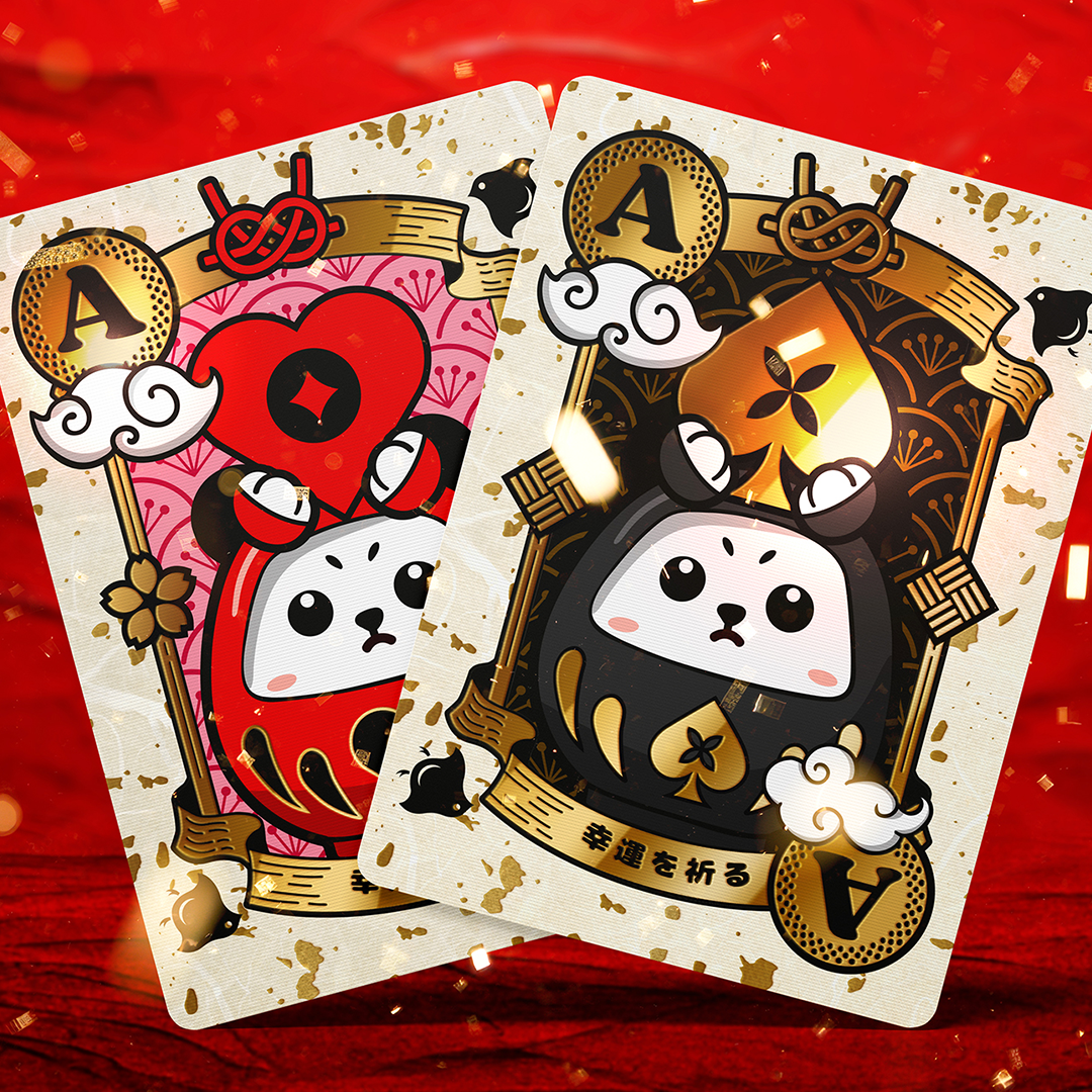 Daruma Bears Cards: Where Japanese Tradition Meets Playful Blessings