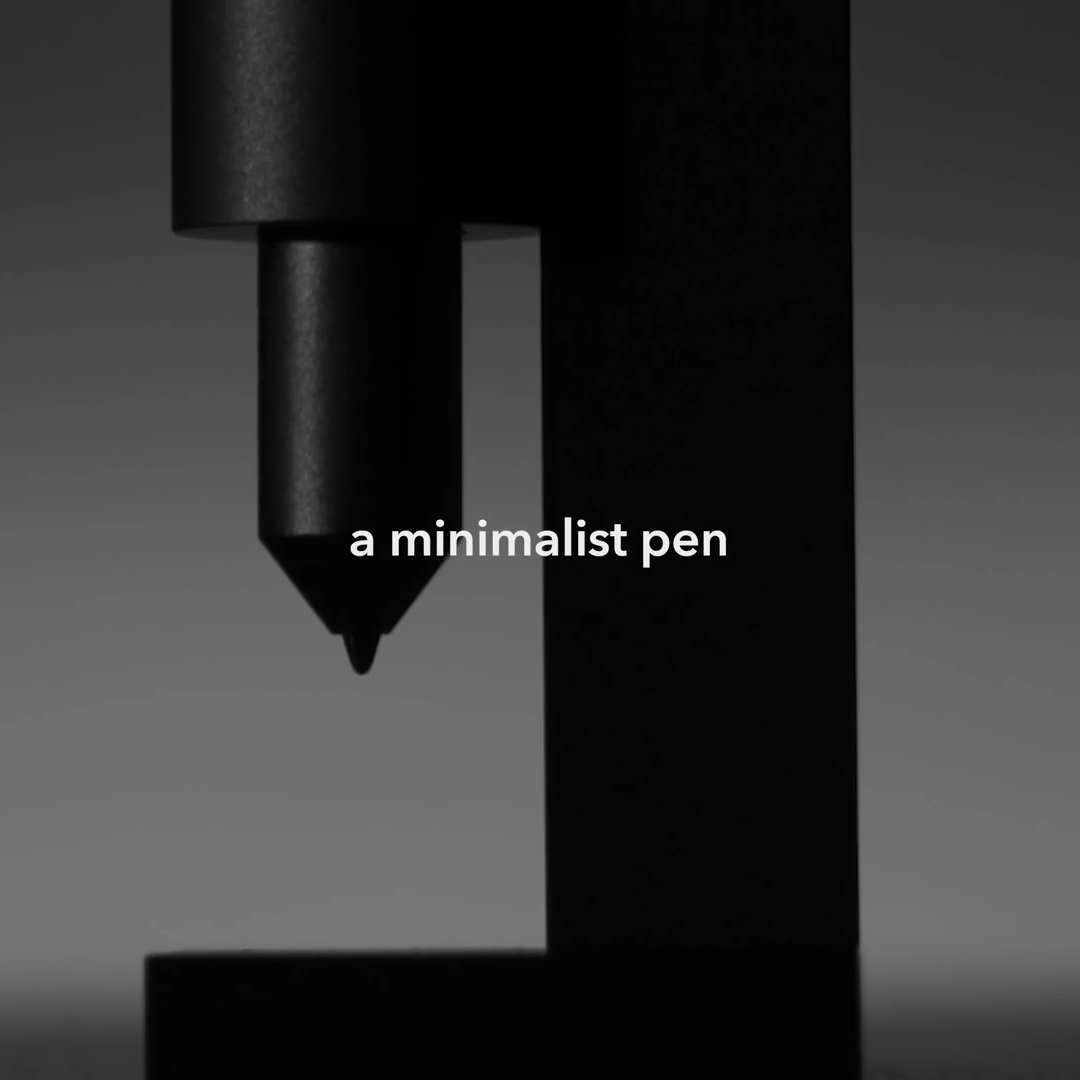 Minimalist Pen With A Starship Landing