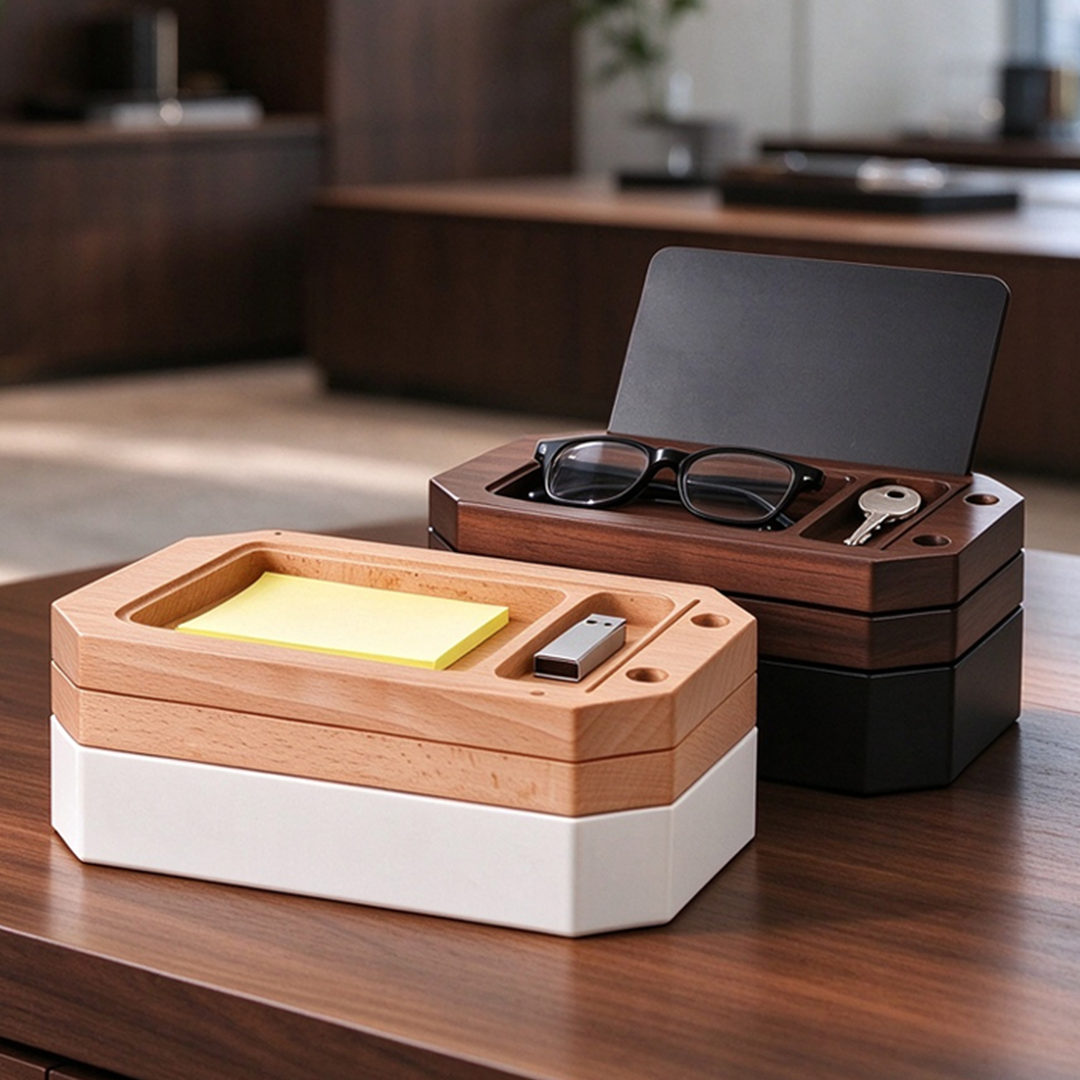 Rotating 3-Tier Desk Organizer