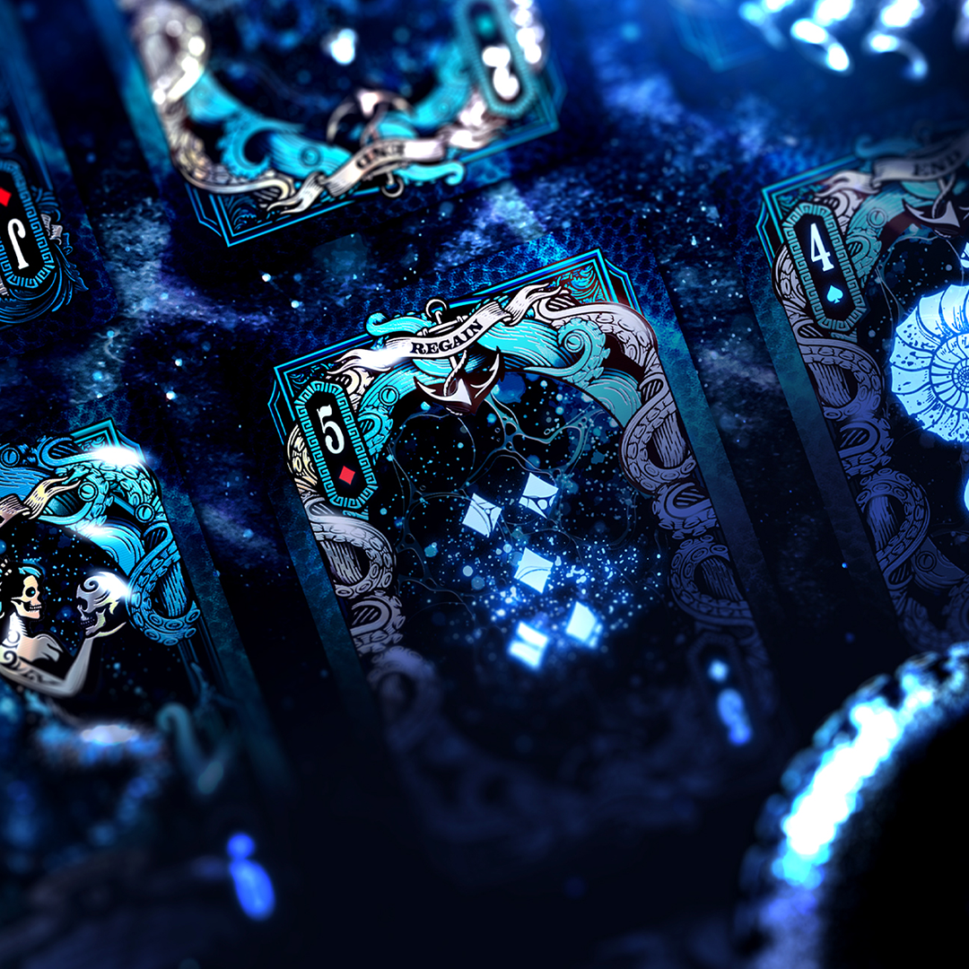 UV-Reactive Kraken Abyss Playing Cards