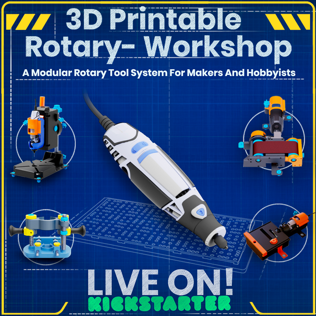 Modular 3D-Printed Rotary Tool Workshop