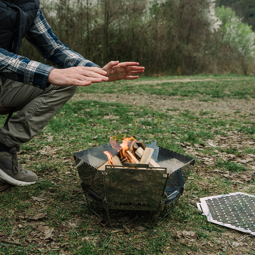 Flat-Pack Grill With Stove-Like Control