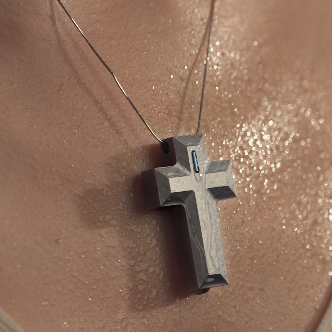 Titanium Cross With Secret Storage