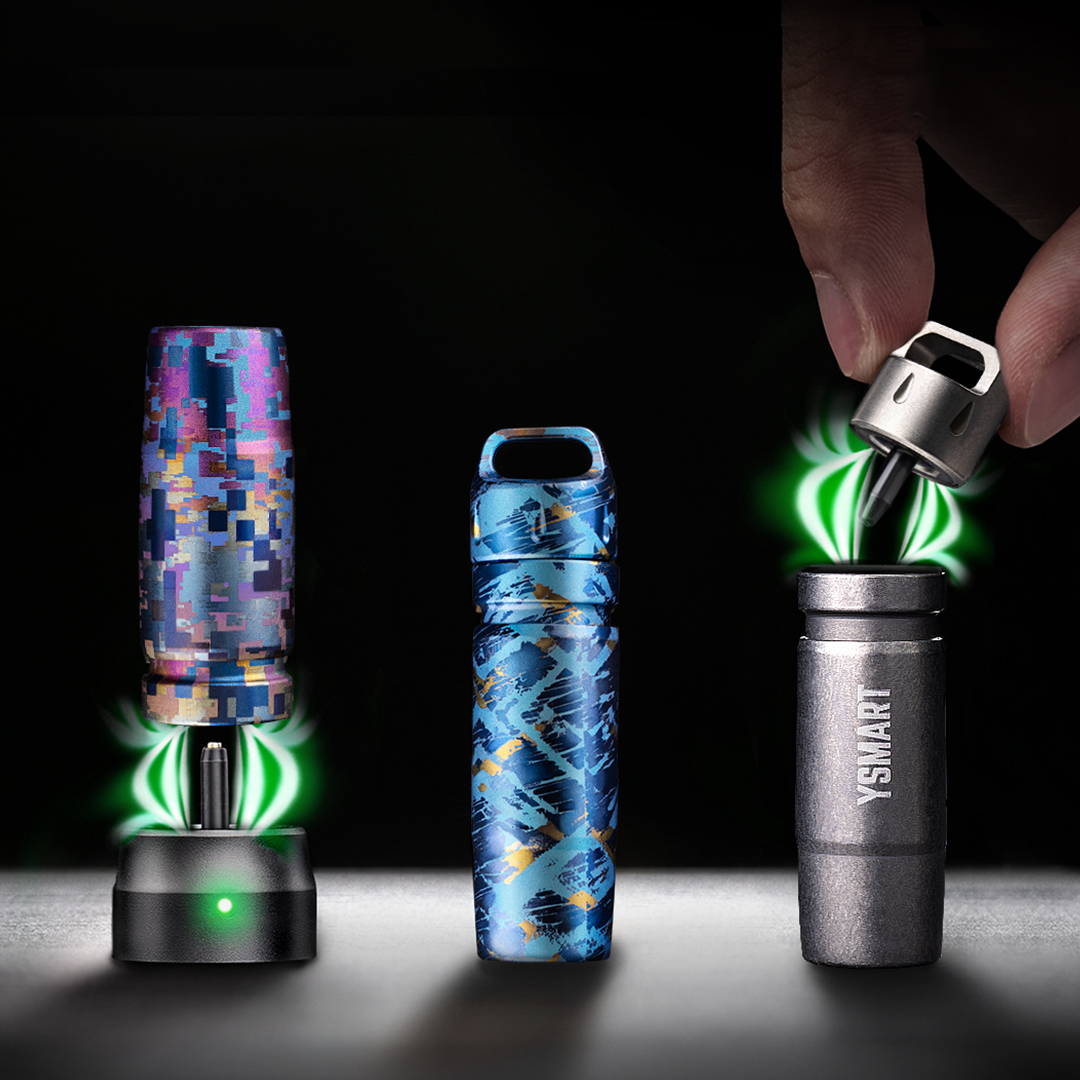 Snap-To-Light Keychain Flashlight