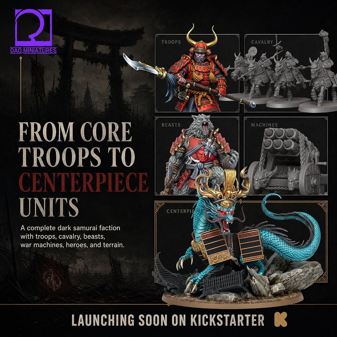 Modular Samurai STL Miniatures