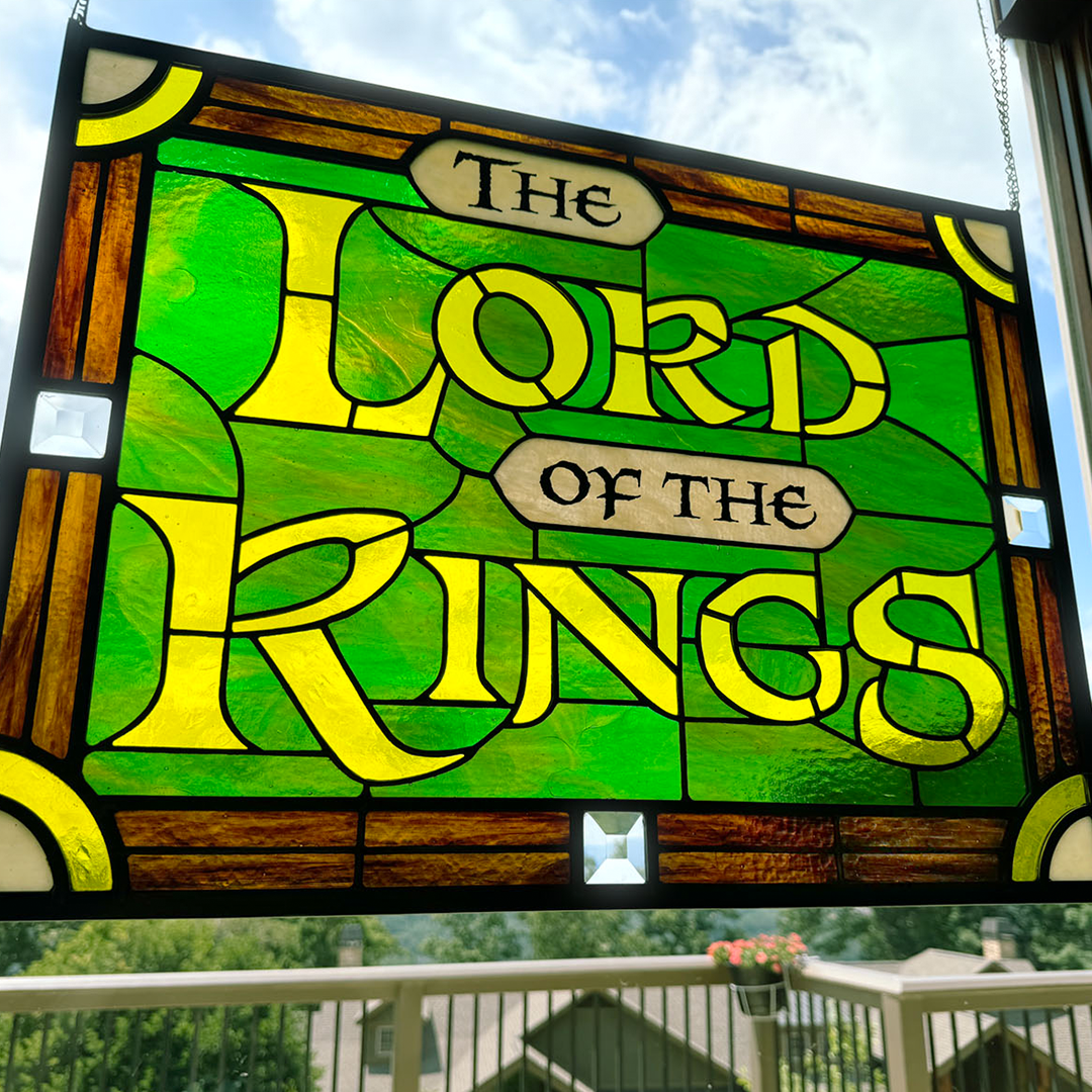 Officially Licensed The Lord of the Rings Stained Glass Artwork