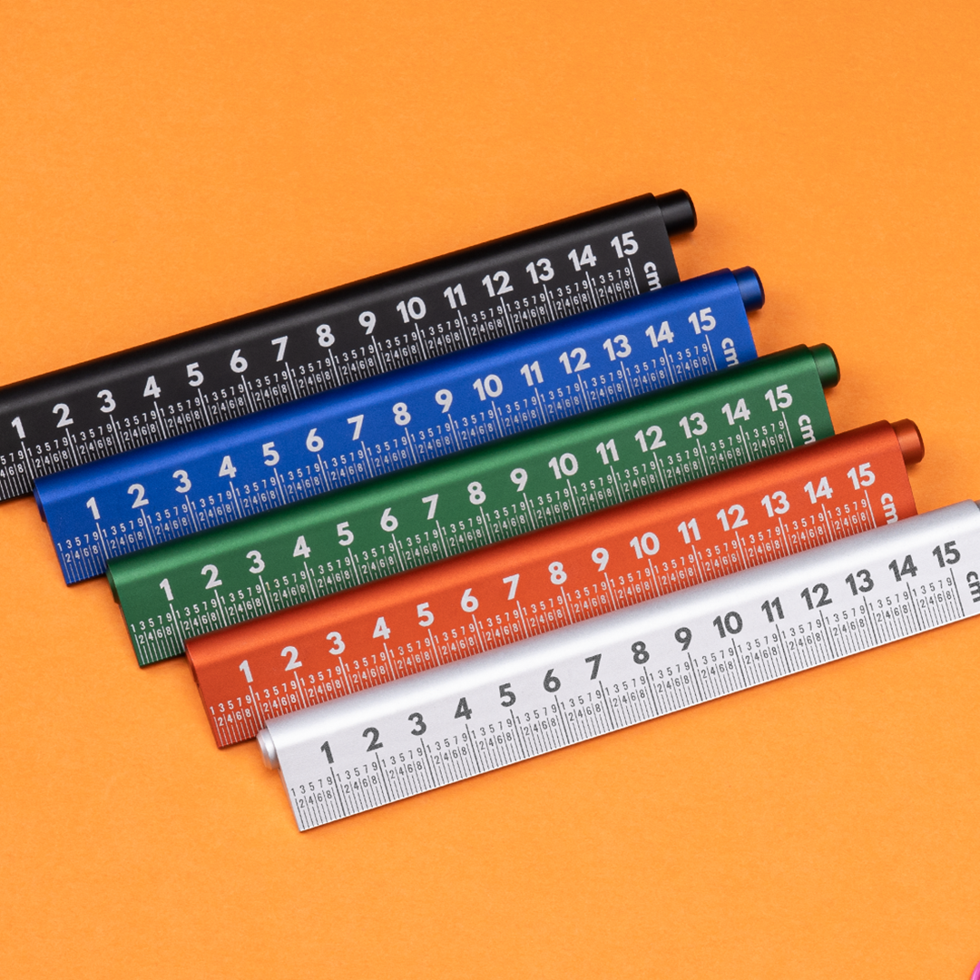 Revolutionize Measuring with a Sleek, Durable, All-In-One Ruler & Pen