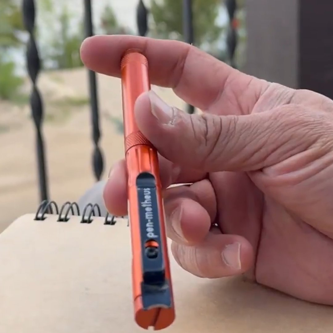 Weve hidden fire in a pen!