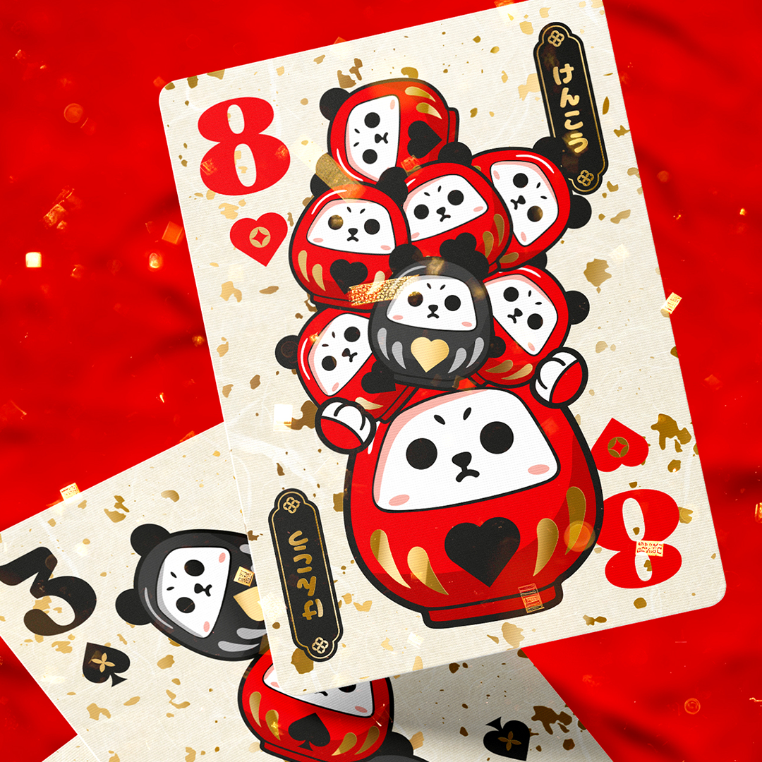 Daruma Bears Cards: Where Japanese Tradition Meets Playful Blessings